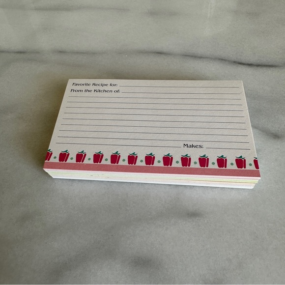 VINTAGE • 80s Kitchen Recipe Cards Cottagecore Assorted Farmhouse Designs Kawaii - Picture 9 of 13